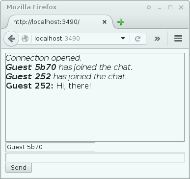 Example Chat Window