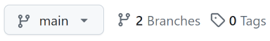 Two branches on GitHub